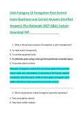 Utah Category 12 Fumigation Pest Control &NewLine;Exam Questions and Correct Answers &lpar;Verified &NewLine;Answers&rpar; Plus Rationale 2027 Q&A&vert; Instant &NewLine;Download Pdf