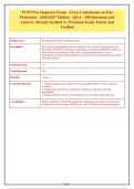 TCFP Fire Inspector Exam &ndash; Texas Commission on Fire Protection &ndash; 2026&sol;2027 Edition &ndash; Questions & Answers Study Guide