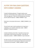 AU PSYC 304 FINAL EXAM QUESTIONS WITH CORRECT ANSWERS&period;