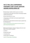 SSI ITC FINAL 2026 COMPREHENSIVE&NewLine;ASSESSMENT SCRIPT SOLVED QUESTIONS&NewLine;ANSWERS UPDATED REVIEW SET