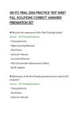 SSI ITC FINAL 2026 PRACTICE TEST SHEET&NewLine;FULL SOLUTIONS CORRECT ANSWERS&NewLine;PREPARATION SET