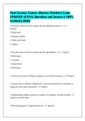 Post License Course &lpar;Barney Fletcher&rpar; Exam&NewLine;UPDATED ACTUAL Question and Answer &vert; 100&percnt;&NewLine;Verified &vert; 2026
