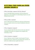 SSI ITC FINAL STUDY GUIDE 2026 TESTED&NewLine;ANSWERS GRADED A&plus;