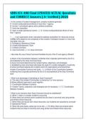 NIMS ICS 400 Final UPDATED ACTUAL Questions&NewLine;and CORRECT Answers &vert; A&plus; Verified &vert; 2026