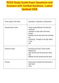 RCES Study Guide Exam Questions and&NewLine;Answers with Verified Solutions &vert; Latest&NewLine;Updated 2026