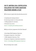 SSI ITC MIDTERM 2026 CERTIFICATION&NewLine;EVALUATION TEST PAPER QUESTIONS&NewLine;SOLUTIONS GRADED A PLUS