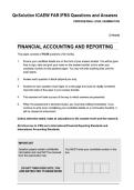 Financial Accounting & Reporting Exam Questions & Solutions &vert; IFRS & UK GAAP Practice&NewLine;&NewLine;