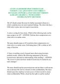 ATI RN Leadership Proctored Practice Exam Version 2 &vert; Questions & Verified Answers
