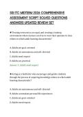 SSI ITC MIDTERM 2026 COMPREHENSIVE&NewLine;ASSESSMENT SCRIPT SOLVED QUESTIONS&NewLine;ANSWERS UPDATED REVIEW SET