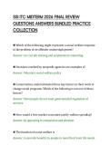 SSI ITC MIDTERM 2026 FINAL REVIEW&NewLine;QUESTIONS ANSWERS BUNDLED PRACTICE&NewLine;COLLECTION&NewLine;
