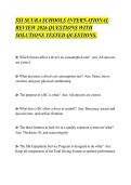 SSI SCUBA SCHOOLS INTERNATIONAL&NewLine;REVIEW 2026 QUESTIONS WITH&NewLine;SOLUTIONS TESTED QUESTIONS