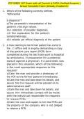PCP EMER 107 Exam with all Correct & 100&percnt; Verified Answers &vert;Actual Complete Exam &vert;Already Graded A&plus;