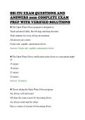 SSI ITC EXAM QUESTIONS AND&NewLine;ANSWERS 2026 COMPLETE EXAM&NewLine;PREP WITH VERIFIED SOLUTIONS