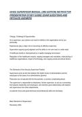 IAHSS SUPERVISOR MANUAL &lpar;3RD EDITION&rpar; INSTRUCTOR PRESENTATION STUDY GUIDE&sol; EXAM QUESTIONS AND DETAILED ANSWERS