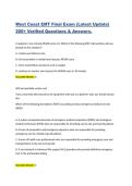West Coast EMT Final Exam &lpar;Latest Update&rpar; 200&plus; Verified Questions & Answers&period;