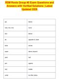 RSM Roots Group &num;6 Exam Questions and&NewLine;Answers with Verified Solutions &vert; Latest&NewLine;Updated 2026