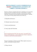 HESI MATERNITY NAXLEX COMBINED EXAM 2026&sol;2027 COMPREHENSIVE QUESTIONS AND CORRECT ANSWERS GRADED A&plus;