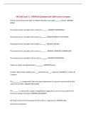 CM 2500 Exam 1 &vert; UPDATED Questions with 100&percnt; Correct Answers&NewLine;