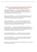 CM 3111 Exam 1 Louisiana State University and Agricultural & Mechanical&NewLine;College &vert; UPDATED Questions with 100&percnt; Correct Answers