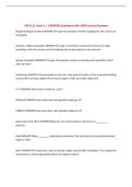 CM 3111 Exam 2 &vert; UPDATED Questions with 100&percnt; Correct Answers&NewLine;