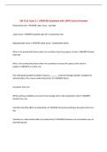 CM 3111 Exam 2 &vert; UPDATED Questions with 100&percnt; Correct Answers&NewLine;