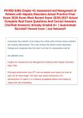 PN MED SURG Chapter 43&colon; Assessment and Management of &NewLine;Patients with Hepatic Disorders Actual Practice Final &NewLine;Exam 2026 Exam Most Recent Exam 2026&vert;2027 Actual &NewLine;Complete Real Exam Questions And Correct Answers &NewLine;&lpar;Verified Answers&rpar; Already Graded A&plus; &vert; Gua