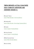 7BREW BREWISTA ACTUAL EXAM PAPER&NewLine;2026 COMPLETE QUESTIONS AND&NewLine;ANSWERS GRADED A&plus;