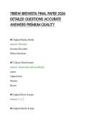 7BREW BREWISTA FINAL PAPER 2026&NewLine;DETAILED QUESTIONS ACCURATE&NewLine;ANSWERS PREMIUM QUALITY&NewLine;
