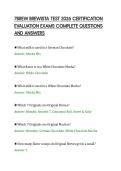 7BREW BREWISTA TEST 2026 CERTIFICATION&NewLine;EVALUATION EXAMS COMPLETE QUESTIONS&NewLine;AND ANSWERS&NewLine;