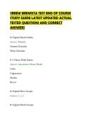 7BREW BREWISTA TEST END OF COURSE&NewLine;STUDY GUIDE LATEST UPDATED ACTUAL&NewLine;TESTED QUESTIONS AND CORRECT&NewLine;ANSWERS&NewLine;