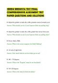 7BREW BREWISTA TEST FINAL&NewLine;COMPREHENSIVE ASSESSMENT TEST&NewLine;PAPER QUESTIONS AND SOLUTIONS