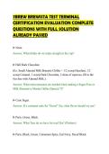 7BREW BREWISTA TEST TERMINAL&NewLine;CERTIFICATION EVALUATION COMPLETE&NewLine;QUESTIONS WITH FULL SOLUTION&NewLine;ALREADY PASSED&NewLine;