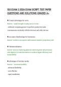155 EXAM 3 2026 EXAM SCRIPT TEST PAPER&NewLine;QUESTIONS AND SOLUTIONS GRADED A&plus;
