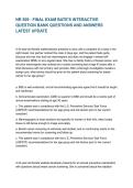 NR 509 - FINAL EXAM BATE'S INTERACTIVE QUESTION BANK QUESTIONS AND ANSWERS LATEST UPDATE