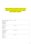 CNIM ASAP Exam Questions with all Correct & 100&percnt; Verified Answers &vert;Actual Complete Exam &vert;Already Graded A&plus;