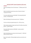 ALHS 1011 UNIT 2 Exam &num;1 Questions with correct&NewLine;answers&NewLine;