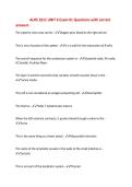 ALHS 1011 UNIT 6 Exam &num;1 Questions with correct&NewLine;answers