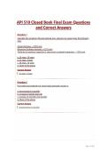 API 510 Closed Book Final Exam Questions and Correct Answers