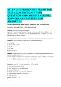 ATI PN COMPREHENSIVE PREDICTOR EXIT EXAM 2026 NGN&sol;&sol;&sol;&sol; WITH QUESTIONS AND CORRECT VERIFIED ANSWERS&period; GUARANTEED PASS &sol;GRADED A&plus;&NewLine;