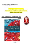 TEST BANK - Olds' Maternal-Newborn Nursing &NewLine;& Women's Health Across the Lifespan&comma; 11th Edition &lpar;Davidson&rpar;&comma; &NewLine;Chapters 1 - 36 &vert; All Chapters Verified &NewLine;
