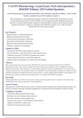 VATI PN Pharmacology Exam 2026-2027 QUESTIONS AND ANSWERS ALREADY GRADED A&plus;&period; 100&percnt; Verified&NewLine;Solutions &vert; Updated Per Latest NGN Guidelines &vert; Graded A&plus;