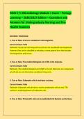 BIOD 171 Microbiology Module 1 Exam &ndash; Portage &NewLine;Learning &ndash; 2026&sol;2027 Edition &ndash; Questions and &NewLine;Answers for Undergraduate Nursing and Pre&NewLine;Health Students