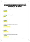 MB ASCP TRANSLOCATIONS AND MUTATIONS &vert;QUESTIONS AND VERIFIED ANSWERS&vert;COMPREHENSIVE STUDY GUIDE&vert;A&plus; STUDY RESOURCE&vert;BRAND NEW 2026&sol;2027 UPDATE