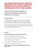 WGU D236 PATHOPHYSIOLOGY OBJECTIVE ASSESSMENT &lpar;OA&rpar; &vert; VERIFIED QUESTIONS & ANSWERS WITH DETAILED RATIONALES &vert; COMPREHENSIVE STUDY GUIDE 2026&sol;2027