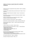 ENFB 4170 EXAM 2 QUESTIONS WITH VERIFIED ANSWERS