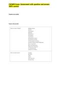 CSOWM Exam- Assessment with question and answer 100&percnt; correct