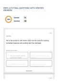 ENFB 4170 FINAL QUESTIONS WITH VERIFIED ANSWERS