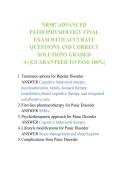 NR507 ADVANCED &NewLine;PATHOPHYSIOLOGY FINAL &NewLine;EXAM WITH ACCURATE &NewLine;QUESTIONS AND CORRECT &NewLine;SOLUTIONS GRADED &NewLine;A&plus;&vert;GUARANTEED TO PASS 100&percnt;&vert;