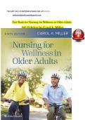 Test Bank for Nursing for Wellness in Older Adults&NewLine; 9th Edition by Carol A&period; Miller  Chapters 1 - 29  ISBN&colon;9781975179137&NewLine;&NewLine;