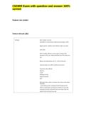 CSOWM Exam with question and answer 100&percnt; correct